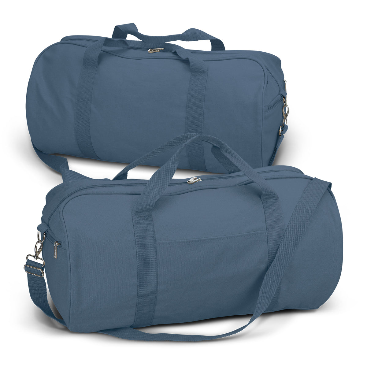Canvas Duffle Bag - Slate Blue