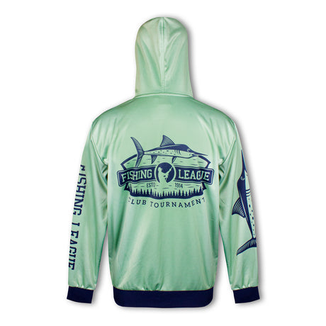 Custom Mens Sports Zipped Hoodie - Back