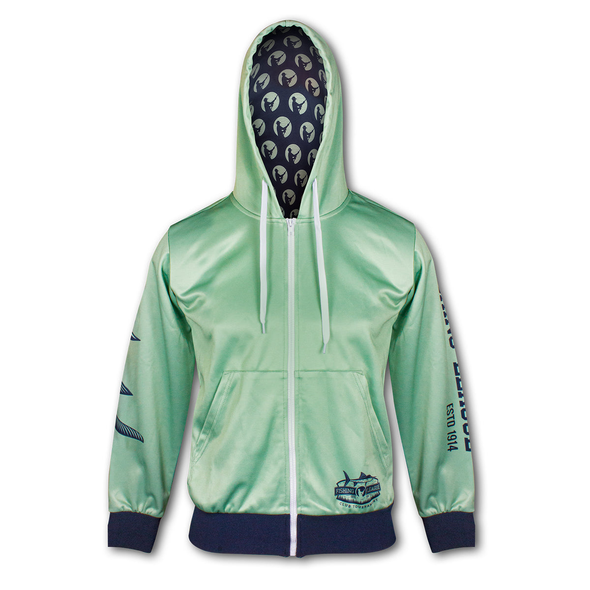 Custom Womens Sports Zipped Hoodie - Front