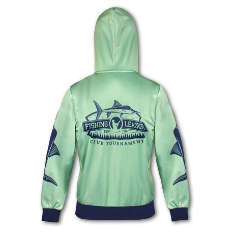 Custom Womens Sports Zipped Hoodie - Back