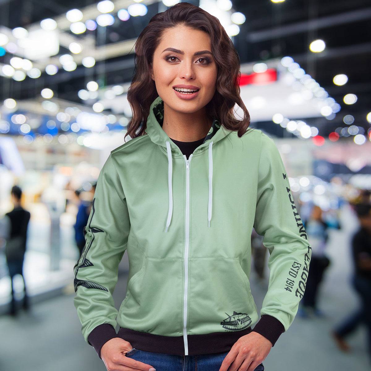Custom Womens Sports Zipped Hoodie - Feature