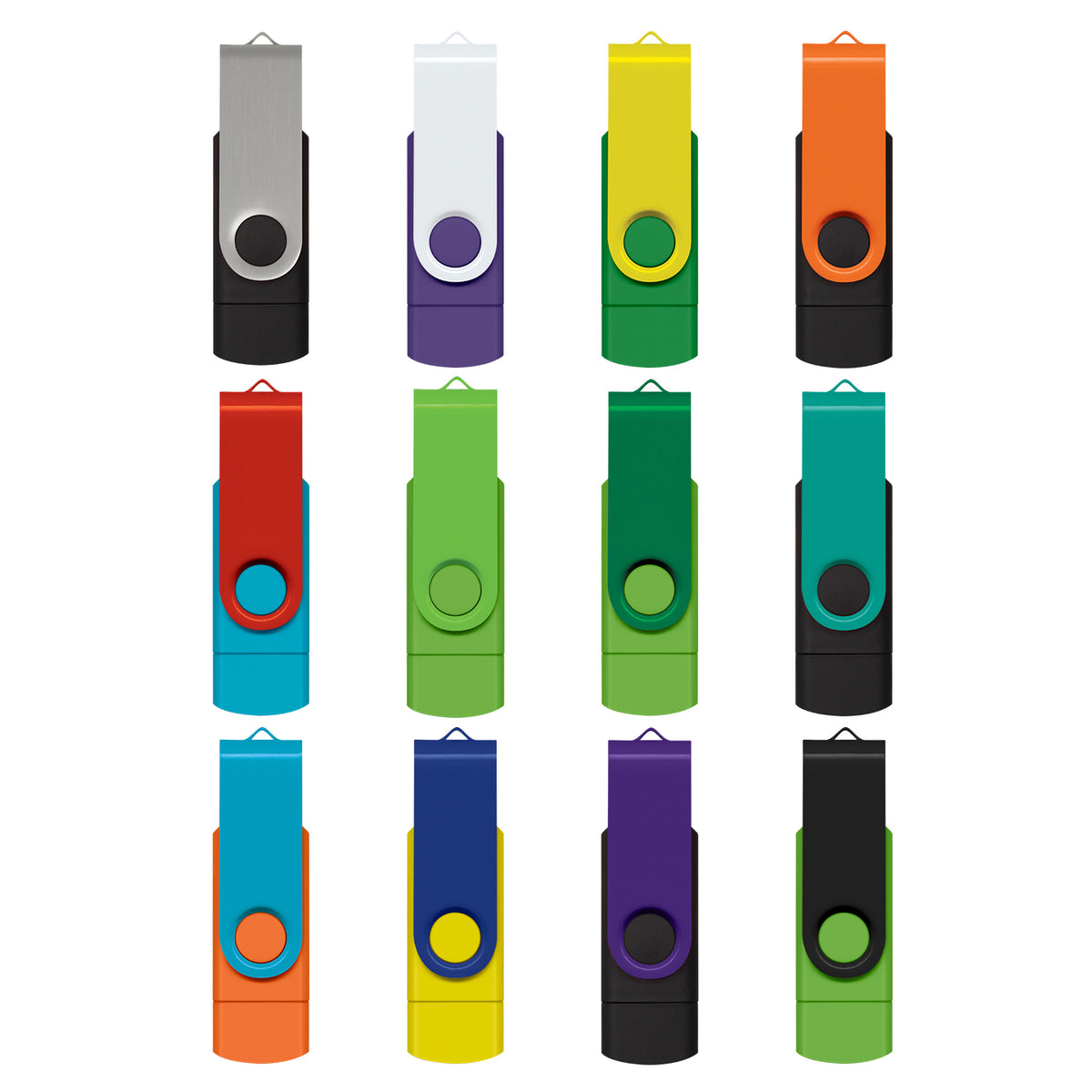 Helix 8GB Dual Flash Drive - Mix and Match