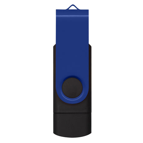 Helix 8GB Dual Flash Drive - Dark Blue