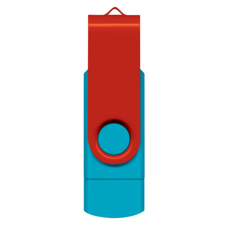 Helix 8GB Dual Flash Drive - Red