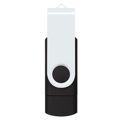 Helix 8GB Dual Flash Drive - White