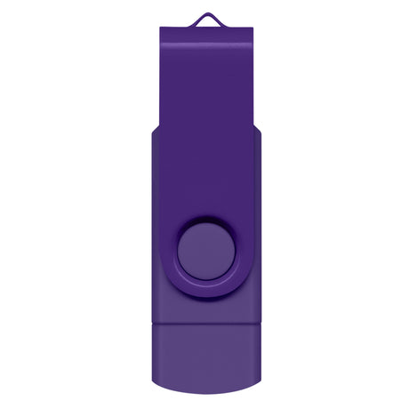 Helix 8GB Dual Flash Drive - Purple