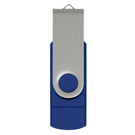 Helix 8GB Dual Flash Drive - Silver