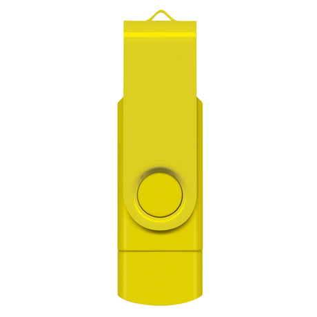 Helix 8GB Dual Flash Drive - Yellow
