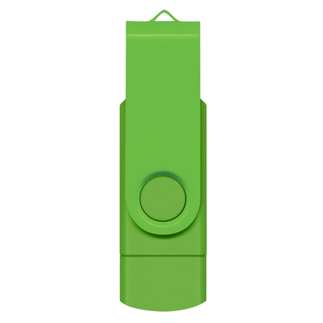 Helix 8GB Dual Flash Drive - Bright Green