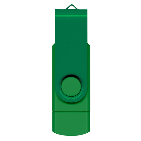 Helix 8GB Dual Flash Drive - Dark Green