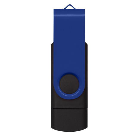 Helix 16GB Dual Flash Drive - Dark Blue