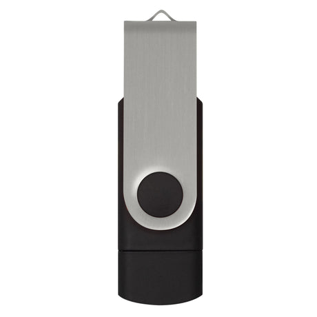 Helix 16GB Dual Flash Drive - Silver
