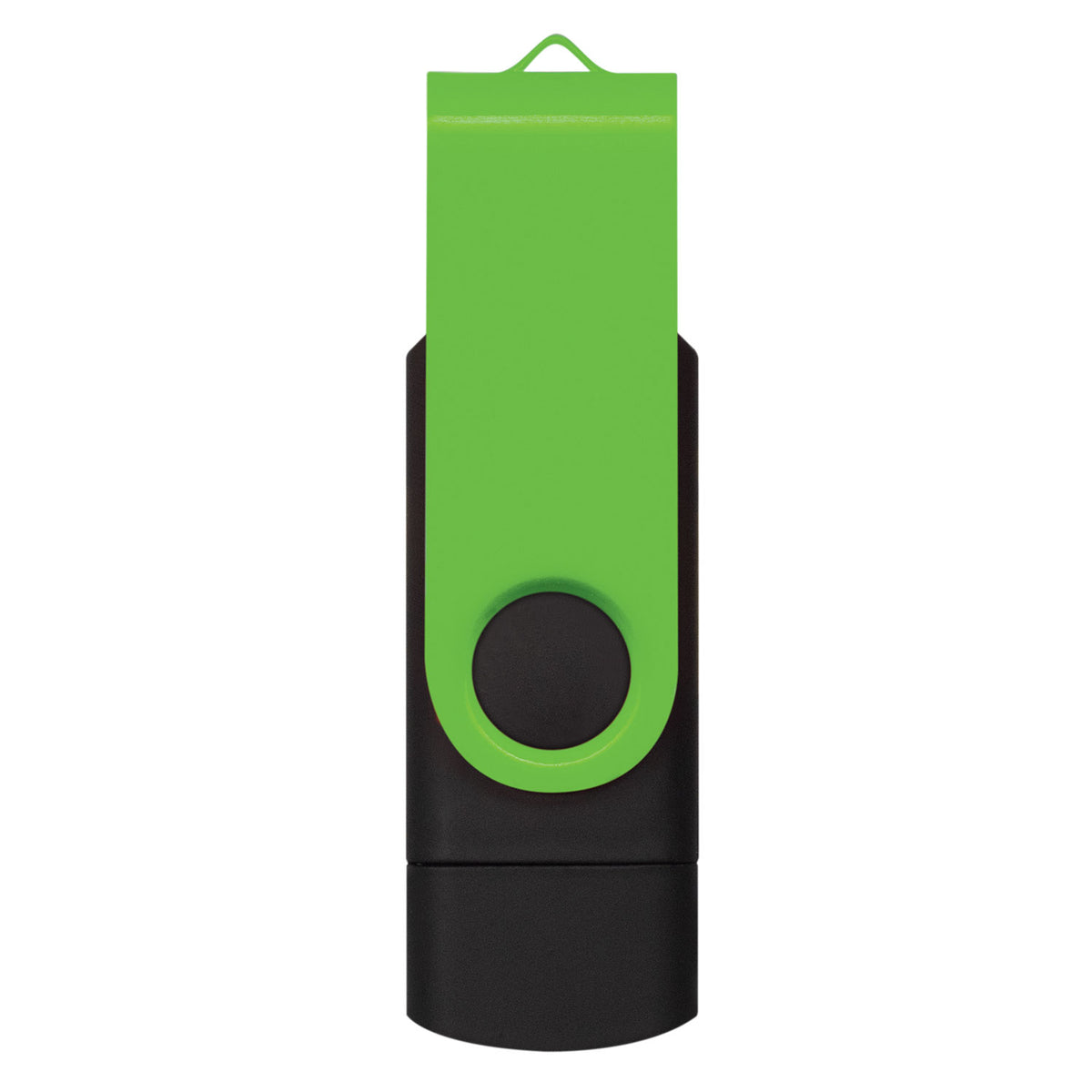 Helix 16GB Dual Flash Drive - Bright Green