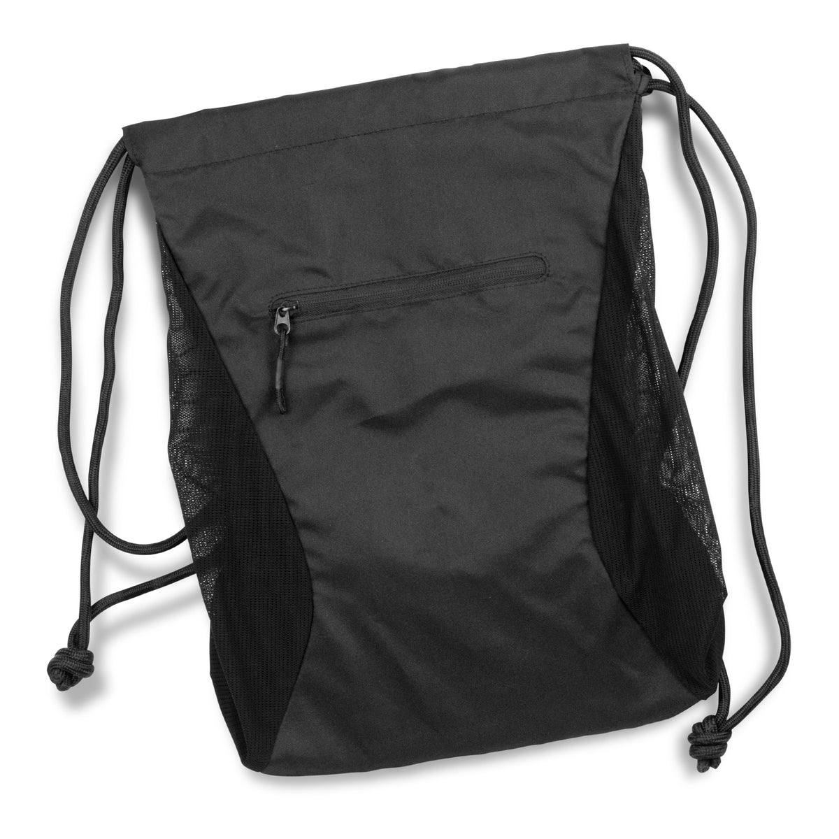 Royale Drawstring Backpack - Black