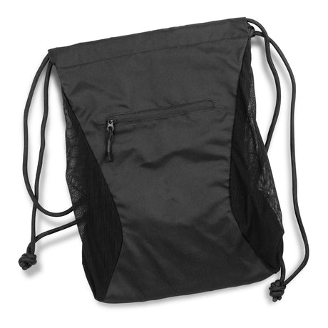 Royale Drawstring Backpack - Black