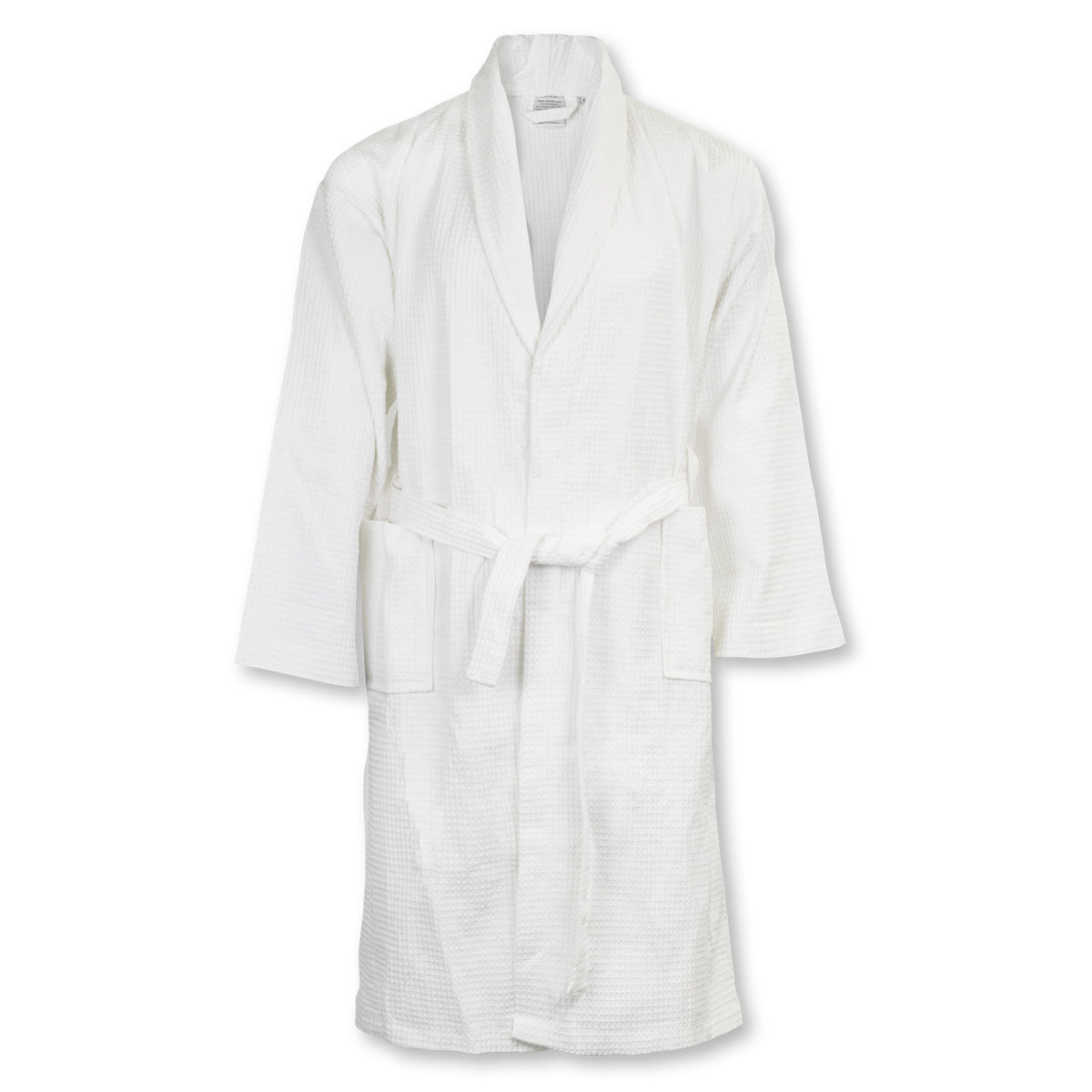 Rochester Waffle Bathrobe - White