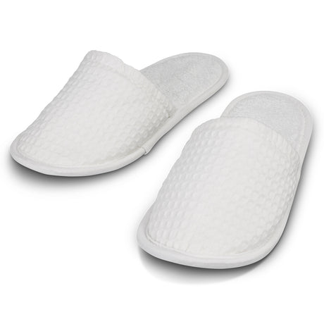 Rochester Waffle Slippers - White