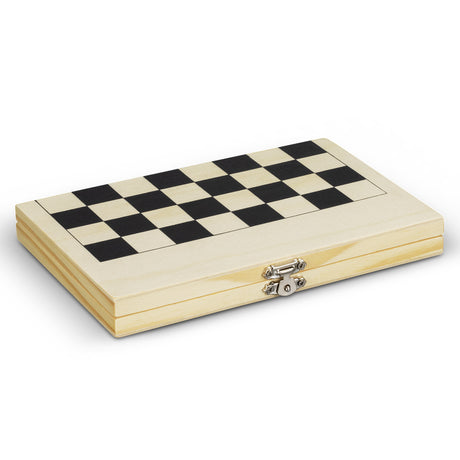 Travel Chess Set - Natural/Black