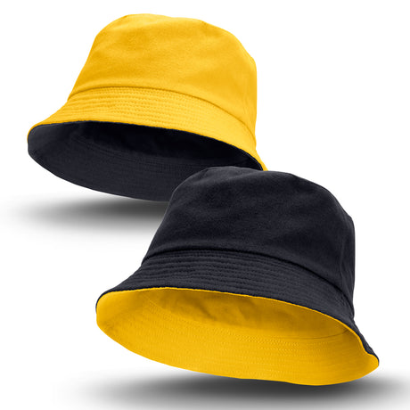 Reversible Bucket Hat - Black/Yellow