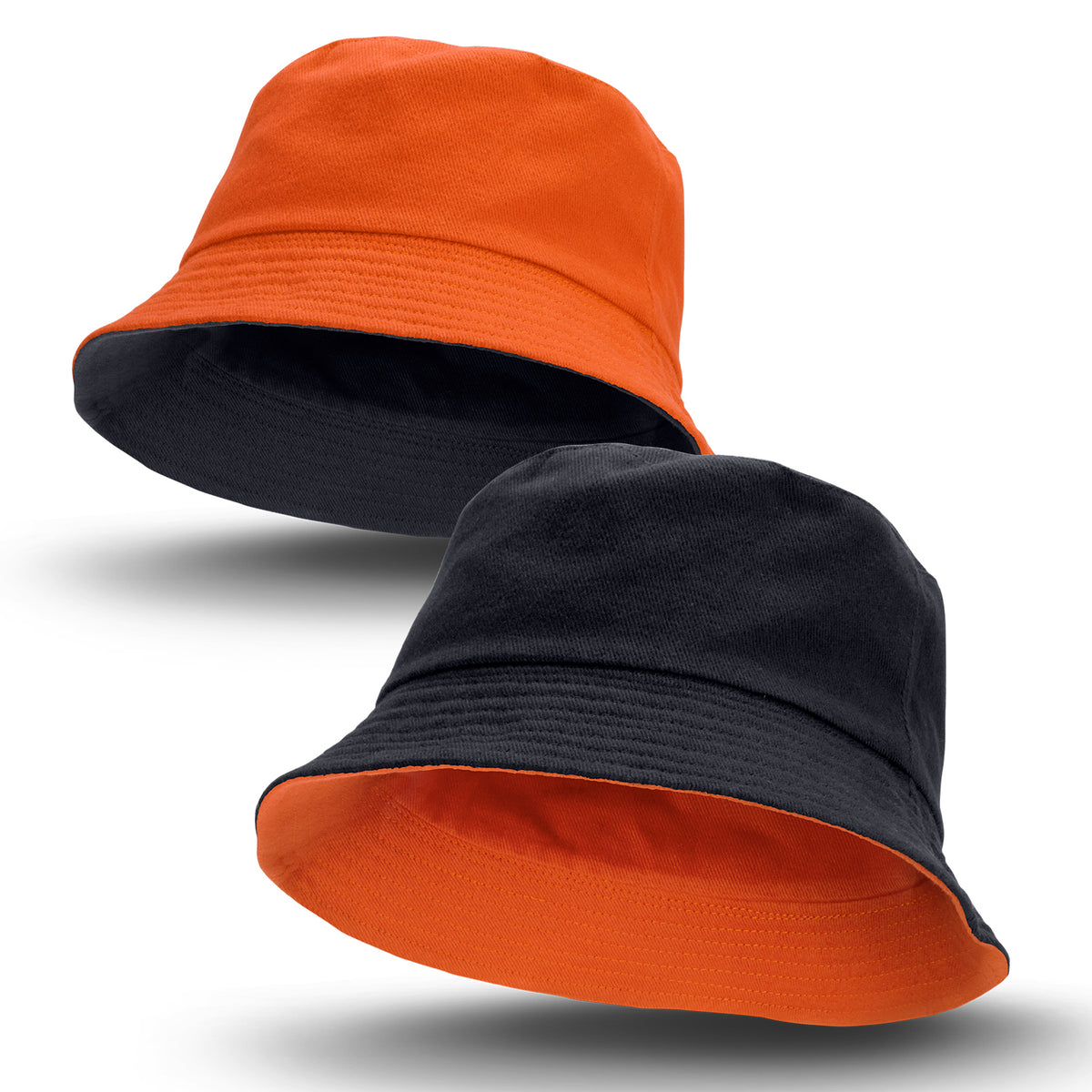 Reversible Bucket Hat - Black/Orange