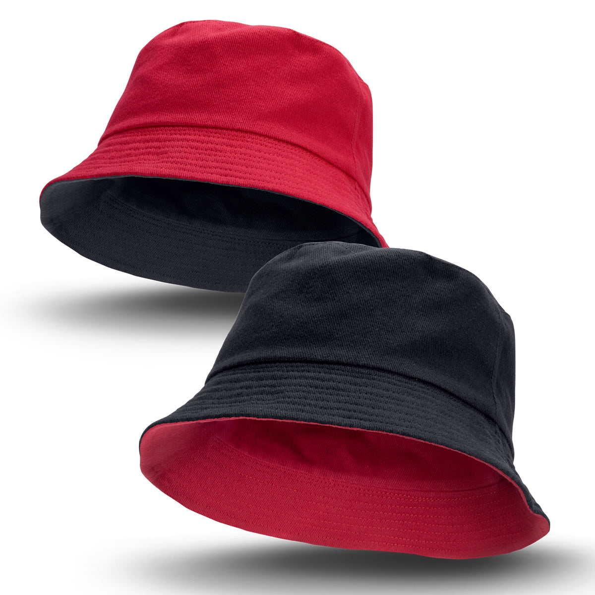 Reversible Bucket Hat - Black/Red