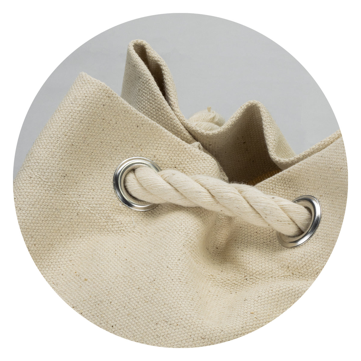 Riverside Canvas Barrel Bag - Detail