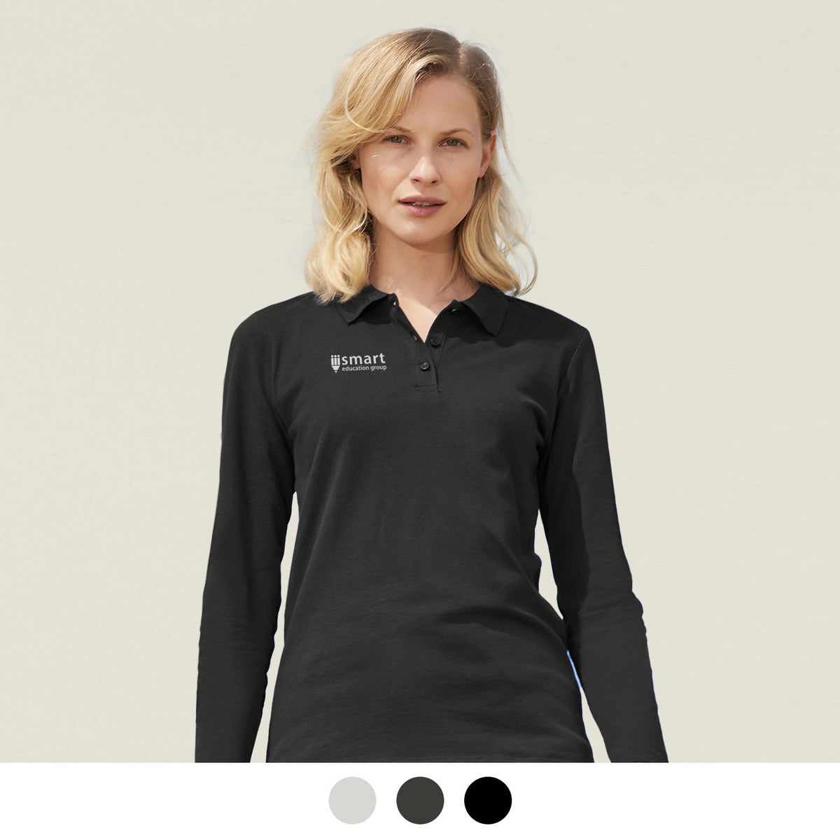 SOLS Perfect Women's Long Sleeve Polo - Main