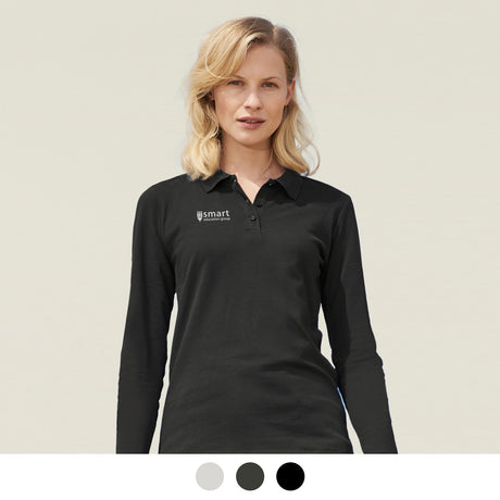 SOLS Perfect Women's Long Sleeve Polo - Main