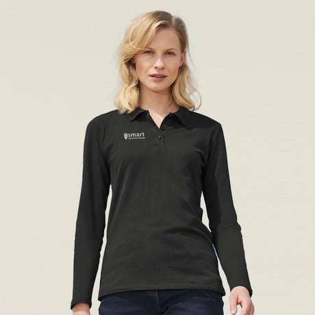 SOLS Perfect Women's Long Sleeve Polo - Feature