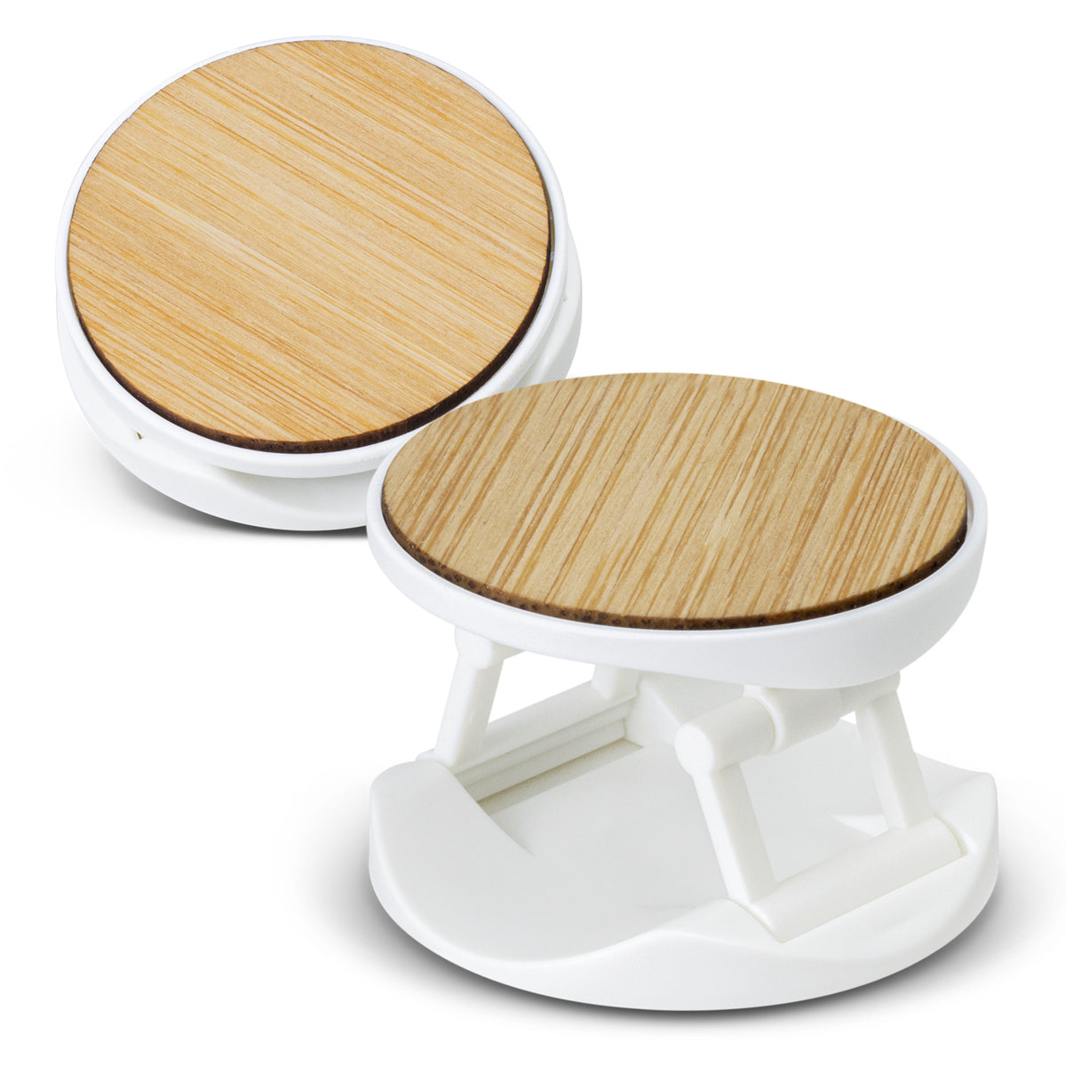 Bamboo Phone Holder - White