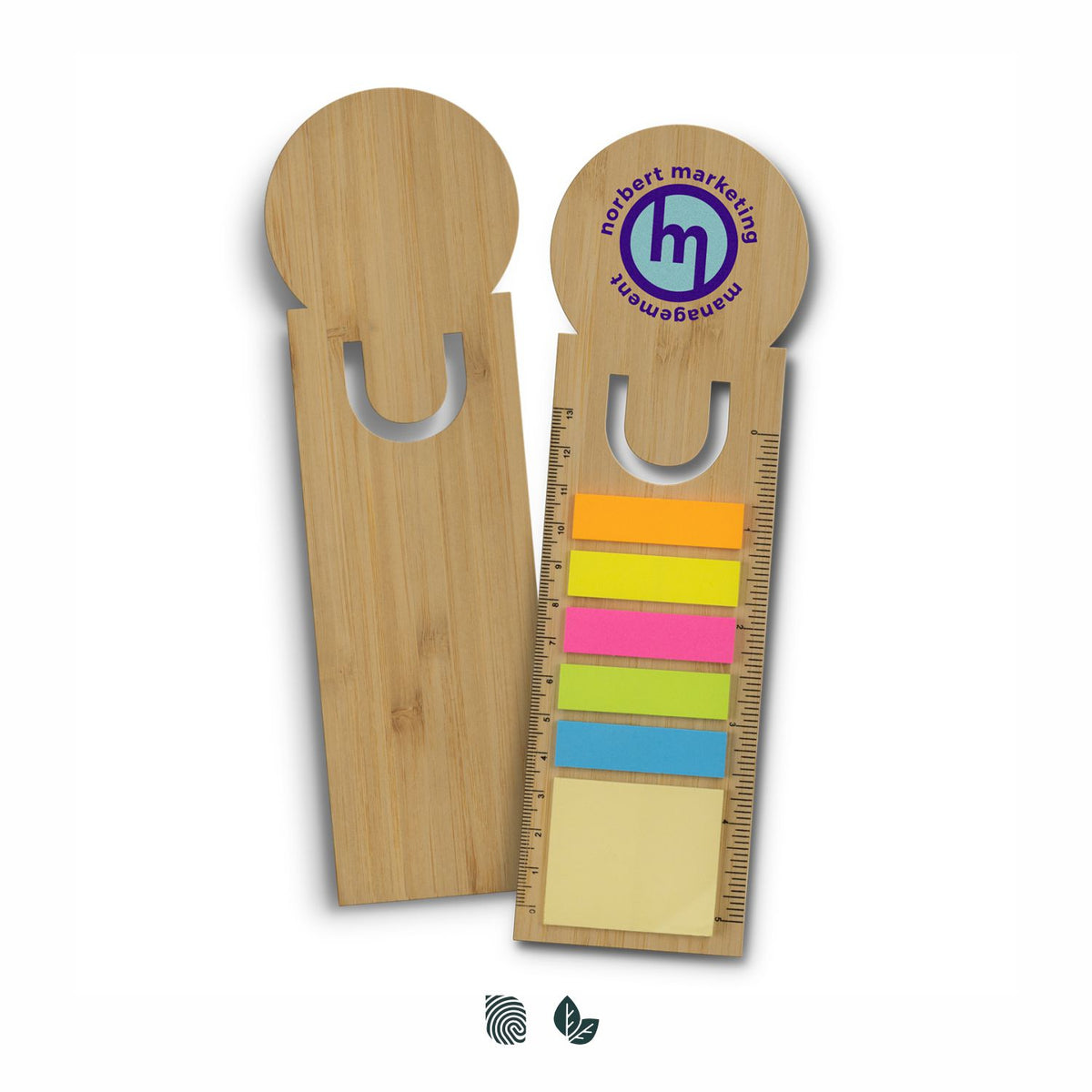 Bamboo Ruler Bookmark - Round - Impact Aware
