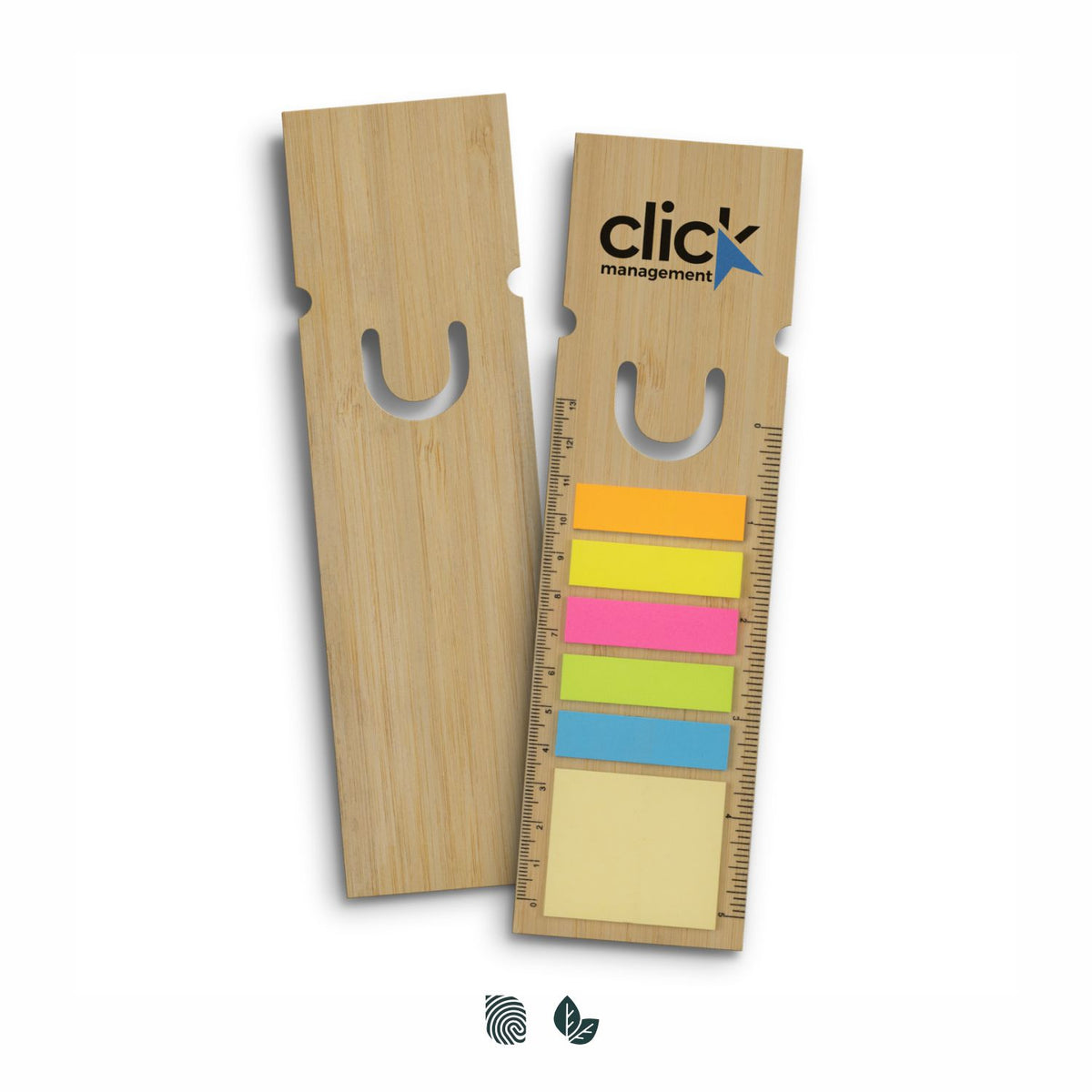Bamboo Ruler Bookmark - Square - Impact Aware