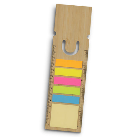 Bamboo Ruler Bookmark - Square - Natural
