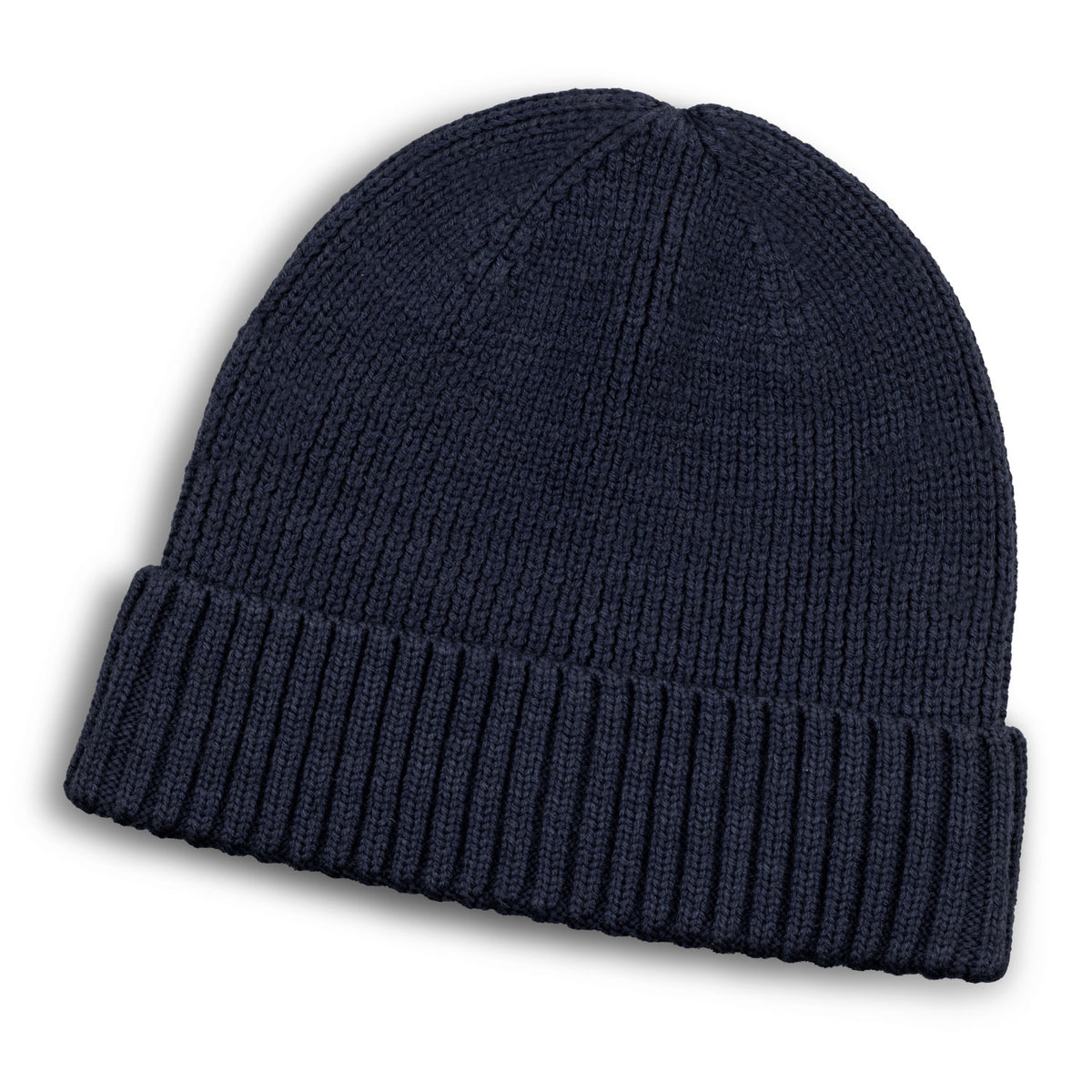 Merino Wool Beanie - Navy