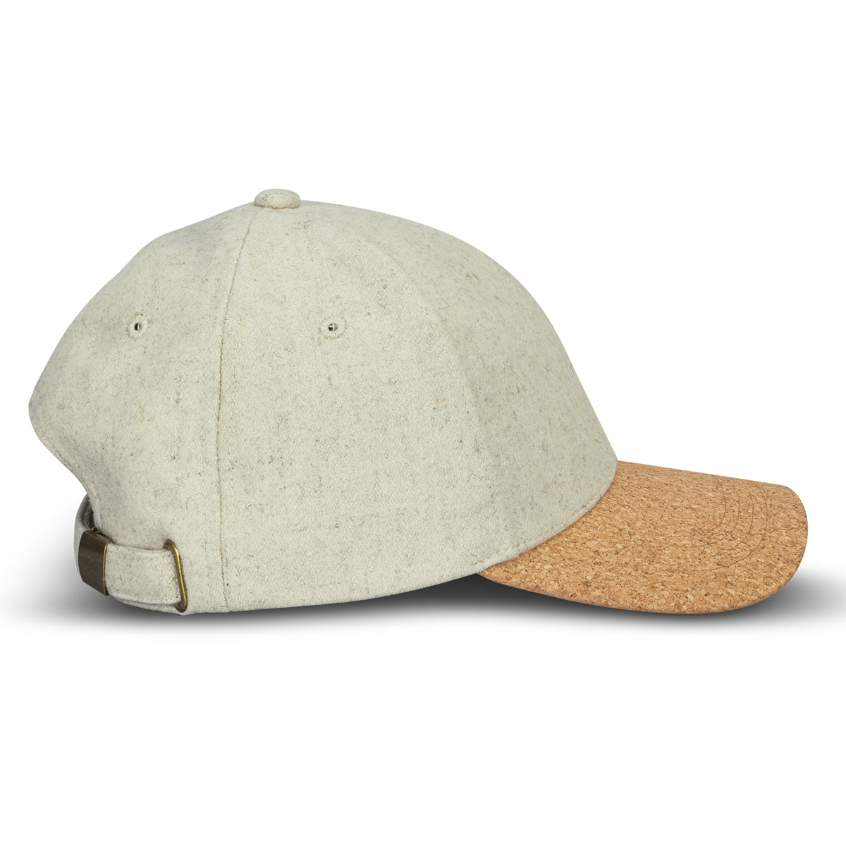 Anchor 6 Panel Cap - Ecru - Side