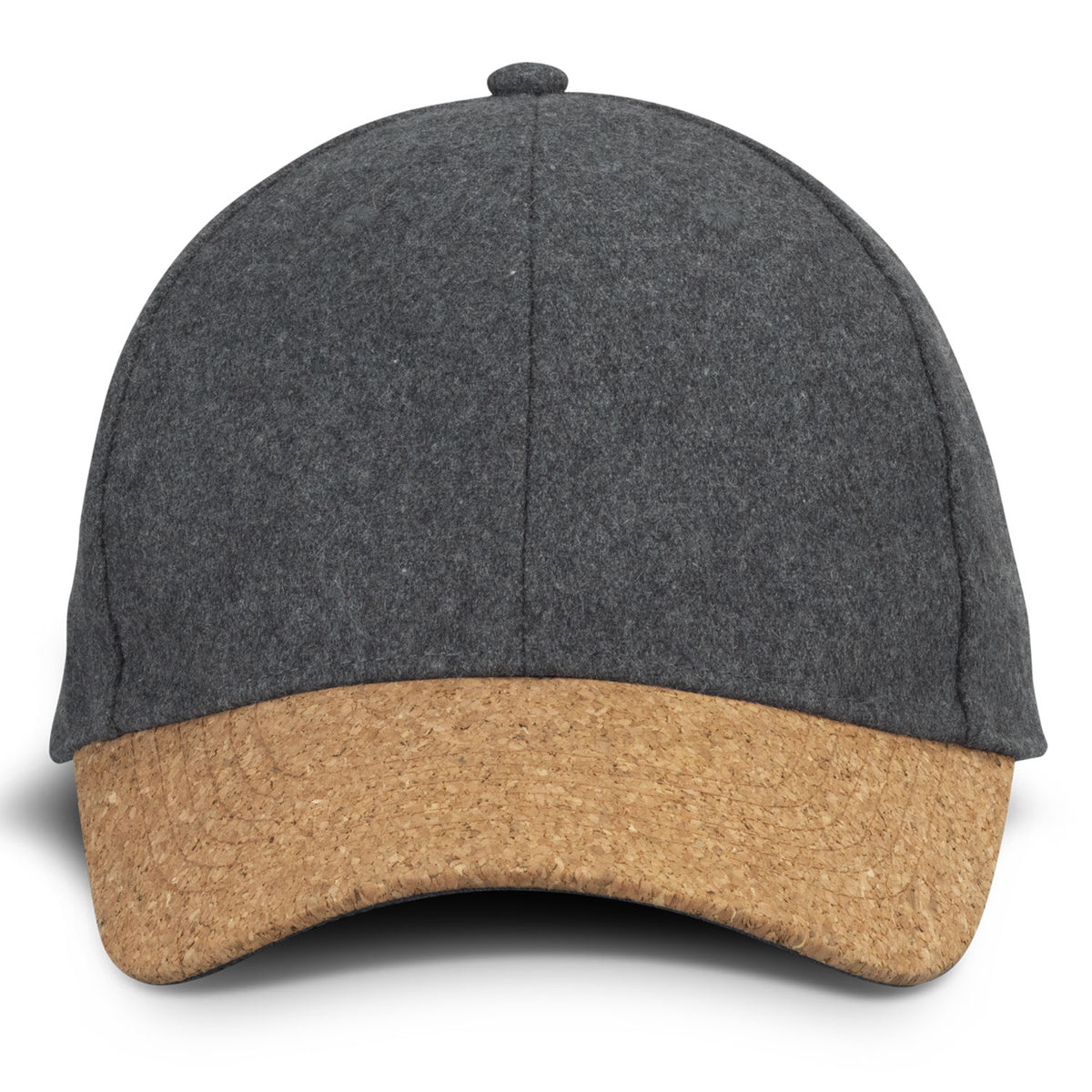 Anchor 6 Panel Cap - Charcoal - Front