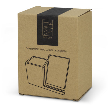 NATURA Oaken Wireless Charger Desk Caddy - Gift Box