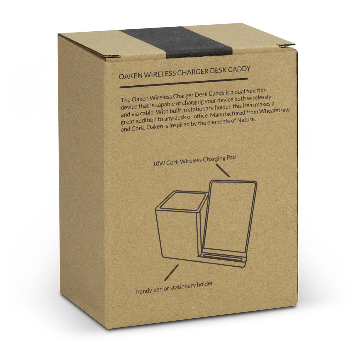 NATURA Oaken Wireless Charger Desk Caddy - Gift Box