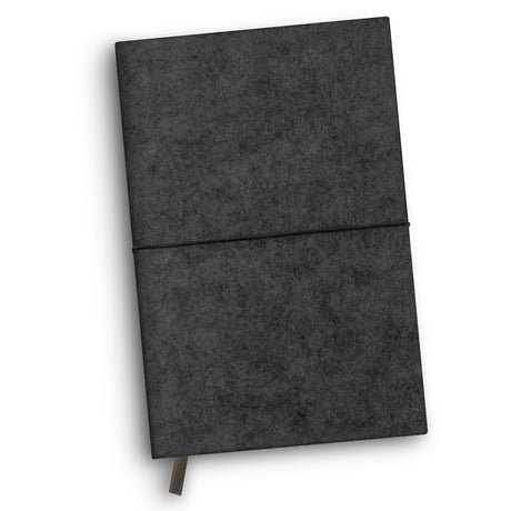 RPET Felt Soft Cover Notebook - Charcoal