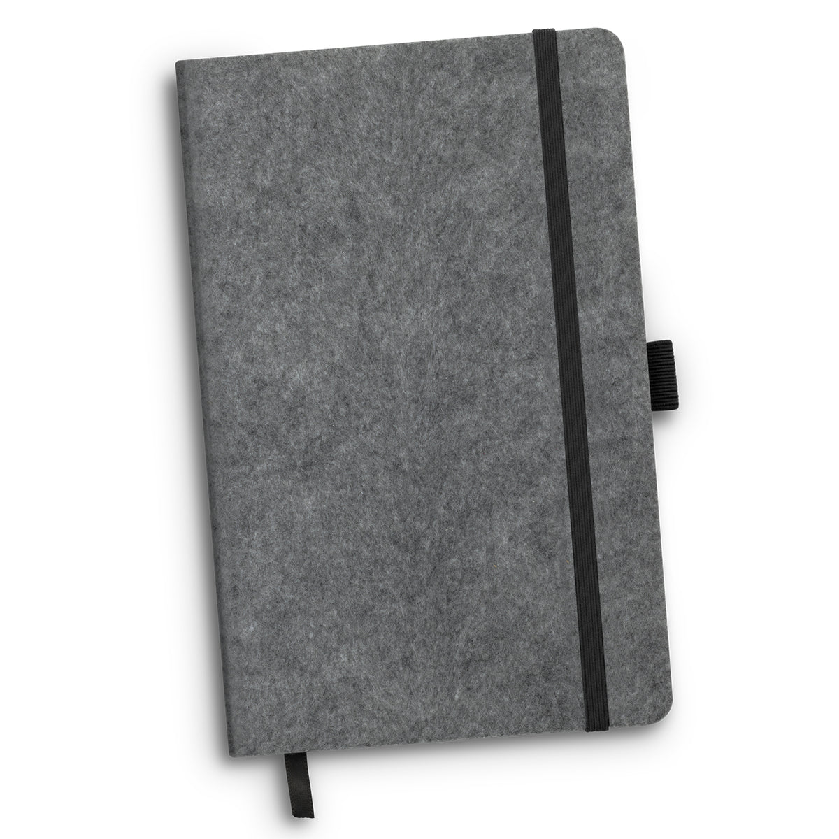 RPET Felt Hard Cover Notebook - Grey