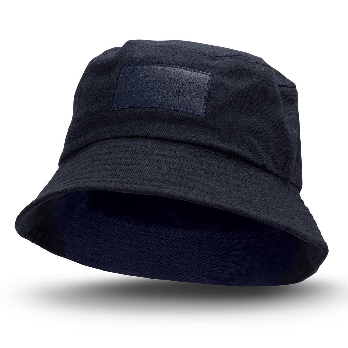 Bucket Hat with Patch - Navy
