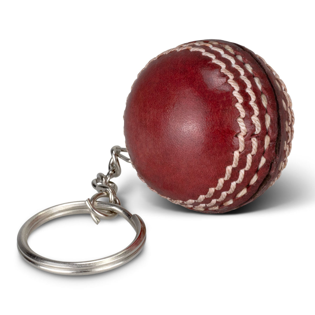 Cricket Ball Key Ring - Red