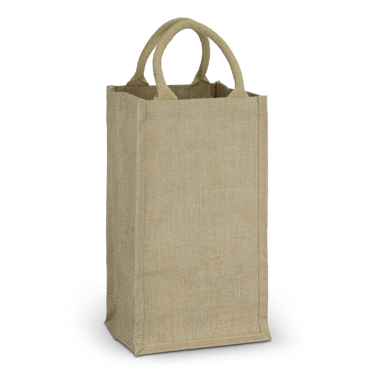 Jute Four Bottle Wine Carrier - Natural