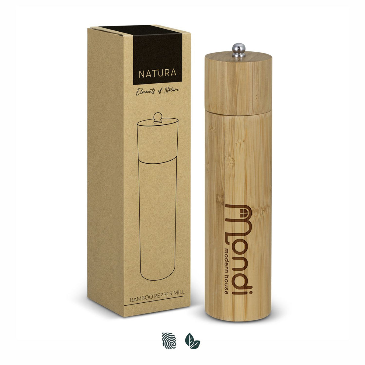 NATURA Bamboo Pepper Mill - Impact Aware