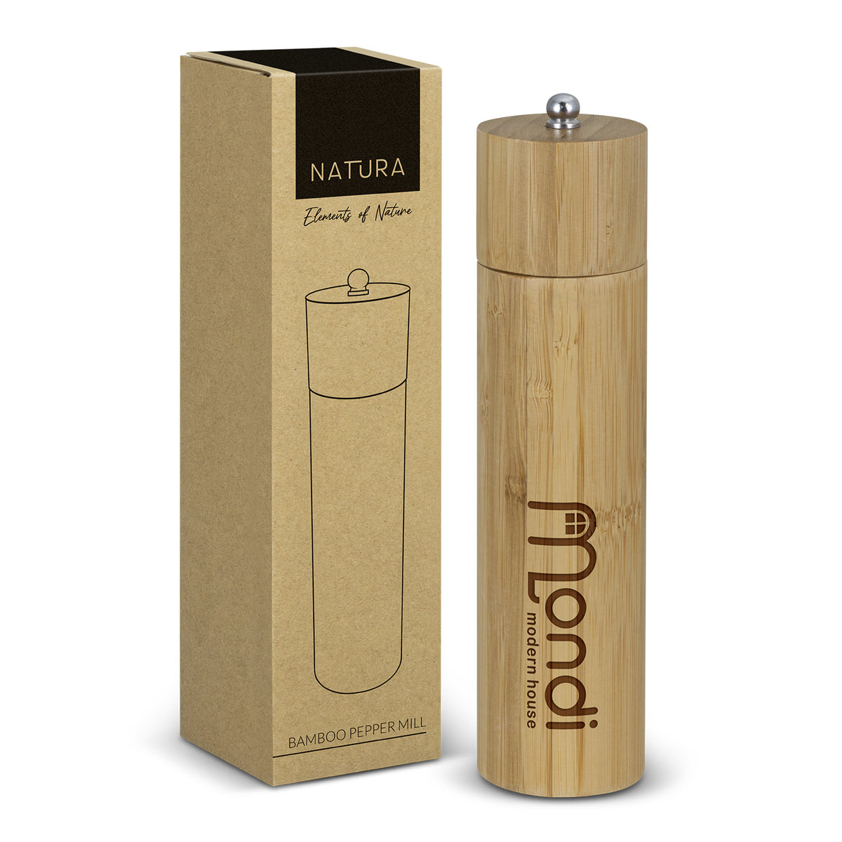 NATURA Bamboo Pepper Mill - Main
