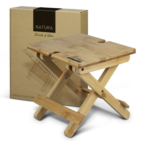 NATURA Bamboo Folding Wine Table - Main