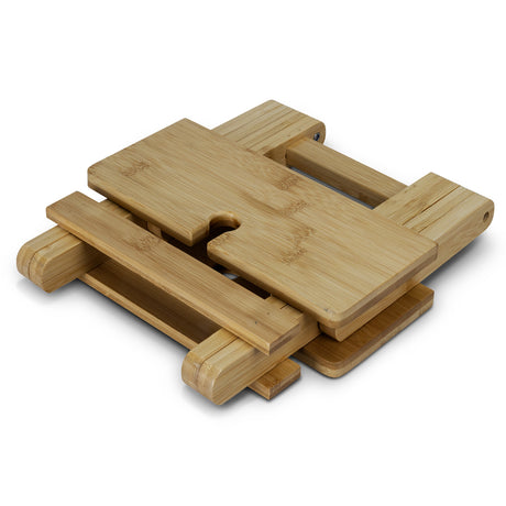 NATURA Bamboo Folding Wine Table - Compact