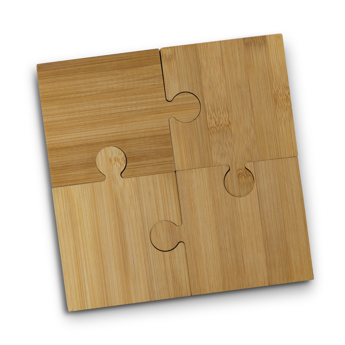 NATURA Puzzle Coaster - Set of 4 - Natural