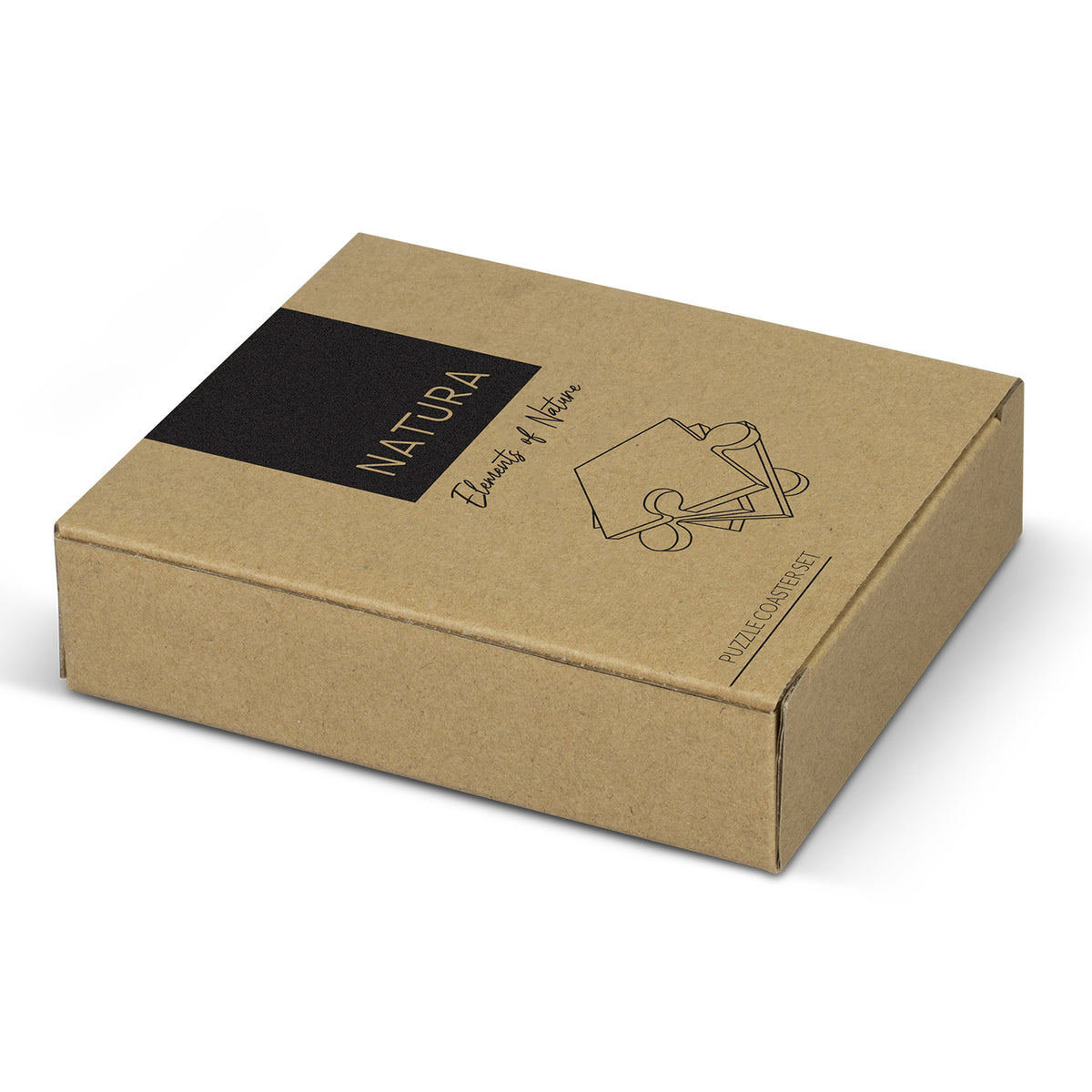 NATURA Puzzle Coaster - Set of 4 - Gift Box