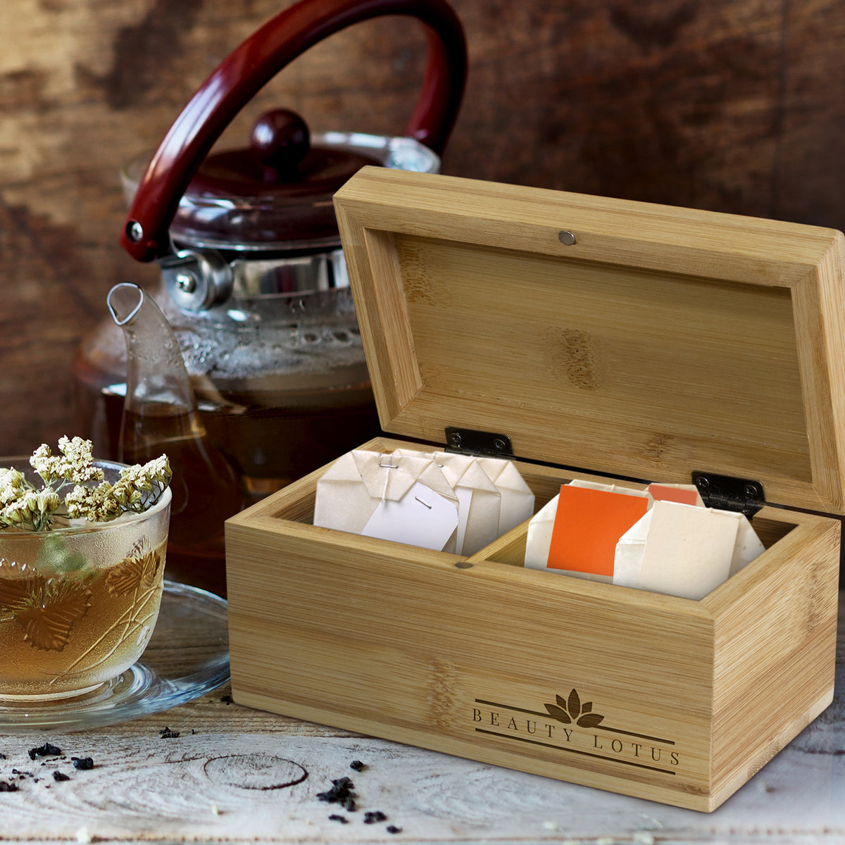 NATURA Bamboo Tea Box - Feature